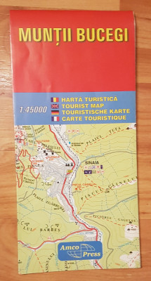 Harta muntii Bucegi Amco Press Scara 1:45000 foto
