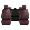 Set Huse Scaune Auto DeluxeBoss Classico, pentru bancheta rabatabila fractionata, 11 piese, rosu-negru Automobile ProTravel