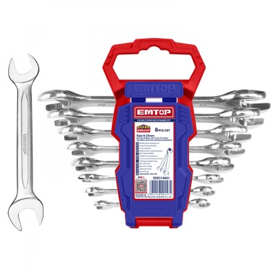 Set Chei Fixe-Combinate Duble EMTOP EDES10801, 8 Bucati, Dimensiuni 6-22mm, Lustruire Fina, Constructie robusta, Gama larga de utilizare, Ideal pentru foto