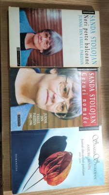 Sanda Stolojan -autograf- Nori peste balcoane; Ceruri nomade; Amurg senin-Jurnal foto