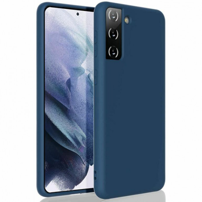 Husa Telefon Silicon Samsung Galaxy S21+ g996 5G Liquid Dark Blue