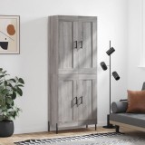 vidaXL Dulap &icirc;nalt, gri sonoma, 69,5x34x180 cm, lemn compozit