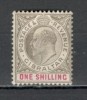 Gibraltar.1903 Regele Eduard VII filigran 1 1 buc. SG.4, Nestampilat