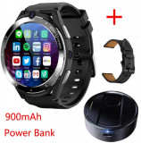 Smartwatch iSEN Watch Z40 Negru 4G, Android 11, Power Bank, 6GB RAM, 128GB ROM, Monitorizare functii vitale, HD 1.6 , IP67, 900 mAh+900 mAh