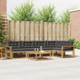 vidaXL Set de canapele de exterior 6 pcs Alb și antracit 3386486