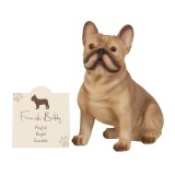 Statueta Bulldog Francez Decorativa, 11cm, Rasina, Cadou Jucaus Inteligent Sociabil, Decor Casa