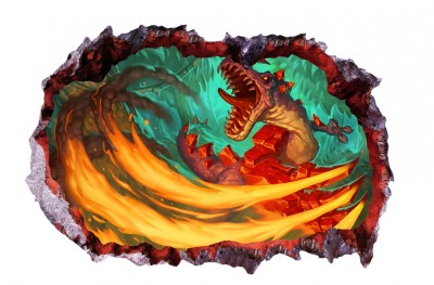 Sticker decorativ cu Dinozauri, 85 cm, 4265ST-1 foto