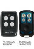 Telecomanda inlocuitoare poarta garaj Proteco ANGIE 4 de doua si patru canale/ cod fix/ 433.92MHz (843)