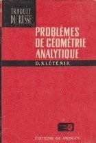 Problemes de geometrie analytique