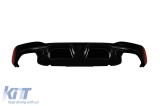Difuzor tip M5 CS potrivit pentru bara M din spate a BMW Seria 5 G30 2018-2022 lac negru Performance AutoTuning