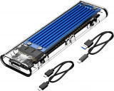 ORICO Transparent NVMe M.2 Enclosure Tool-Free USB3.1 Type-C Gen2 10Gbps la M.2, Oem