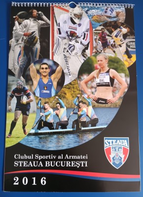C9 - 2016 - Calendar de perete FM - tematica sport - Clubul Steaua Bucuresti foto