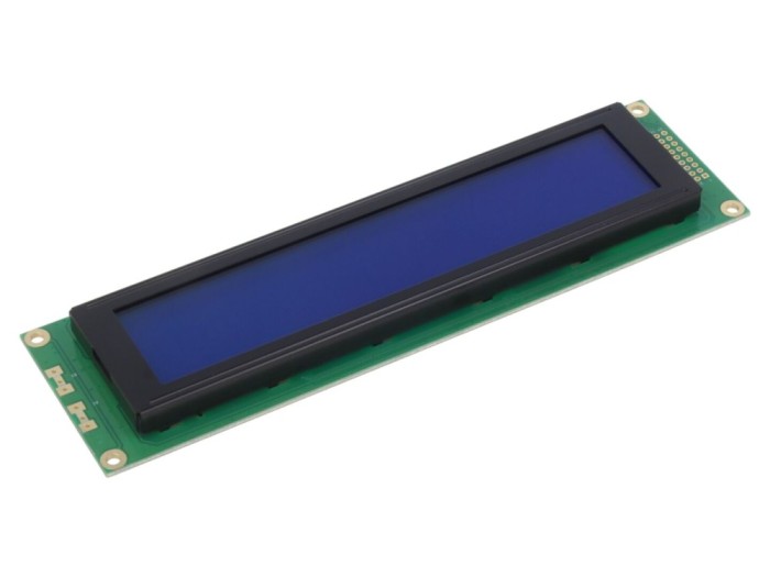 Afişaj LCD alfanumeric cu LED albastru