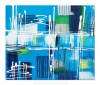 Tablou abstract pictat manual, Fantezie 5, 60x50cm ulei pe panza in relief efect 3D, gata de agatat pe perete