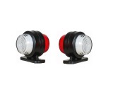 Cumpara ieftin Set Lampi Laterale Gabarit LED cu efect Neon - Rosu Alb 18 LED-uri 12V-24V
