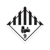 Autocolant ADR Clasa 9 - Substanțe și obiecte periculoase diverse