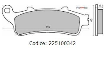 Placute frana (Sinter) Honda Pantheon 4T 125-150 /CB /FJS /VFR /XL /GL Cod Produs: MX_NEW 225100342RM foto