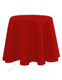 Fata De Masa Nelson 180cm Diametru, Culoare Rosu, 100% Poliester