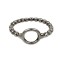 Inel argint 925 bobite cu cerc, m 53