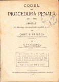 Codul de Procedura Penala Adnotat - Constantin G. Ratescu, 1930, Editura Penitenciarului Vacaresti - Carte Veche