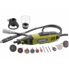 Polizor drept EXTOL CRAFT 135W &ndash; set 210 accesorii + husă