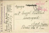 CP1711N Feldpostkarte cu ștampila K u K Feldartilleriegiment Nr 110, 1918, Feldpost 529, circulat de pe frontul italian la Arad