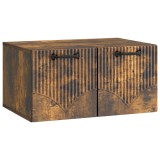 vidaXL Oglindă TV montată pe perete Stejar fumuriu 59,5 x 41 x 30 cm 899020