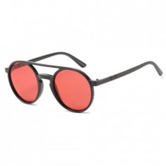 Ochelari de Soare Unisex Polarizati PC JB3851-C5 Rosu Rotunzi