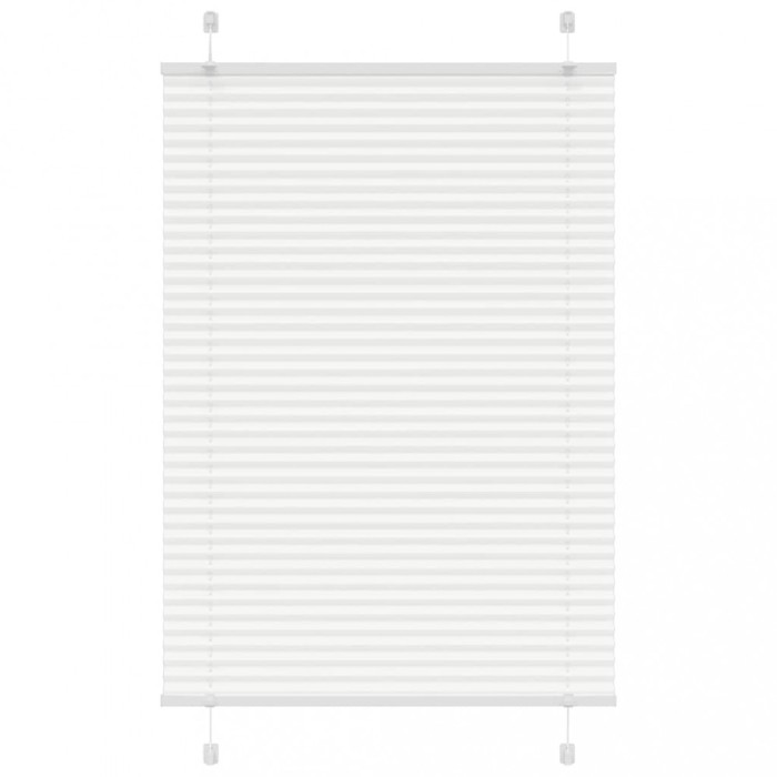 Jaluzea plisată alb 95x150 cm Lățime țesătură 94,4cm poliester