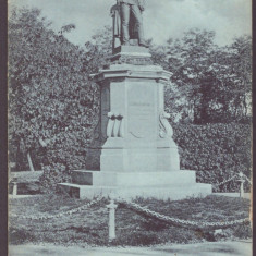 957 - TIMISOARA, Statue, Park, Litho, Romania - old postcard - used - 1900