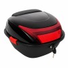 Cutie Portbagaj Top Case Oem Motocicleta Scuter Negru Rezistent Inchidere cu Cheie Reflectorizant