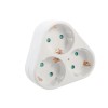 Triplu Stecher Schuko SPACER, 3 Prize, 3500W, 16A, Protectie Copii, Protectie Supratensiune, Alb
