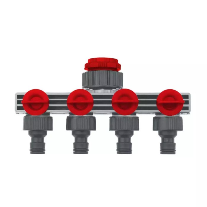 Conexiune cvadrupla pentru robinet 1/2&amp;quot;-3/4&amp;quot;-1&amp;quot;, fisa