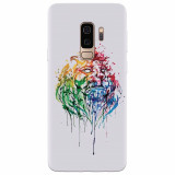 Husa silicon pentru Samsung S9 Plus, Paint Illustration Lion Head