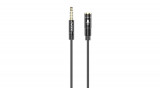 Dudao L11S Cablu de extensie audio AUX de 3,5 mm, 1m (negru)