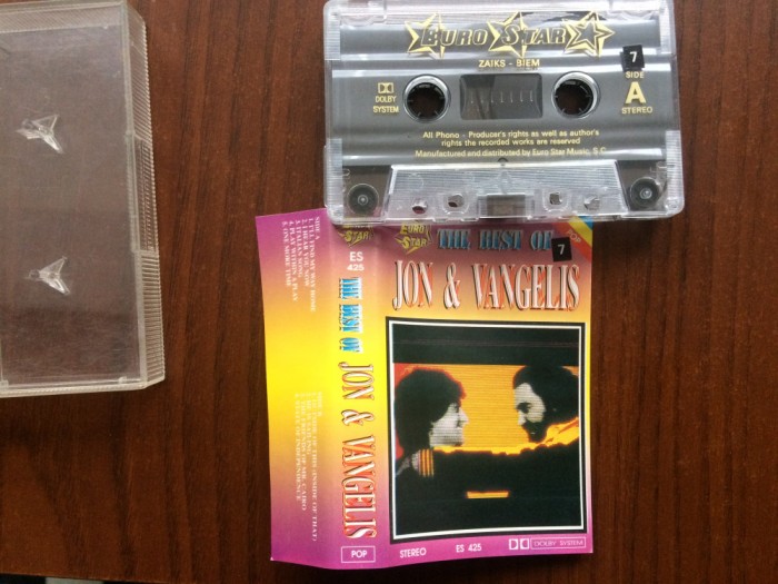 jon and vangelis best of caseta audio muzica ambientala synth pop electronica