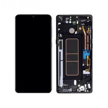 DISPLAY LCD CU TOUCHSCREEN SAMSUNG A515F GALAXY A51 NEGRU ORIGINAL foto