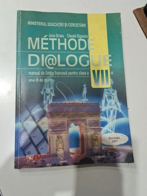 Methode dialogue, manual de limba franceză foto