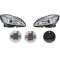 Far Mercedes Clasa C (W204), 03.2007-03.2011, model tuning, montare stanga+dreapta, cu indicator led; cu lumini de zi tip LED; H9+LED; manual; cromat