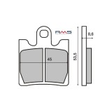 MBS Placute frana Suzuki AN /Burgman / 250-400 MCB706, Cod Produs: 225100380RM