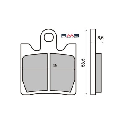 MBS Placute frana Suzuki AN /Burgman / 250-400 MCB706, Cod Produs: 225100380RM foto