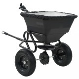 vidaXL Utilaj de &icirc;mprăștiat sare, 125x74x79 cm, PVC și oțel, 45 L
