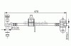Conducta / cablu frana FORD TRANSIT caroserie (FA) (2000 - 2006) BOSCH 1 987 481 070