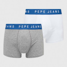 Pepe Jeans boxeri 2-pack barbati, culoarea gri