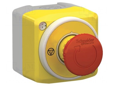 Casetă de comandă Harmony XB5 cu buton cap ciupercă IP66 foto