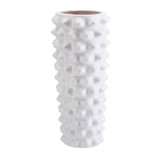 Cumpara ieftin Vaza flori ceramica alba 16 x 34,5 cm