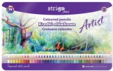 Creioane colorate Strigo ARTIST 36 culori, cutie metalica