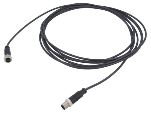 Cablu HARTING pentru senzori/automatizări 3 pini PUR 5m cu conector M12