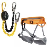 Kit Via Ferrata Singing Rock Ray S: Ham Ray, Lonja Phario Palm, Carabiniere. Set Alpinism, Escalada. Standard Siguranta EN 958:2017