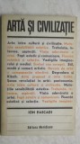 Ion Pascadi - Arta si civilizatie, 1976, Meridiane